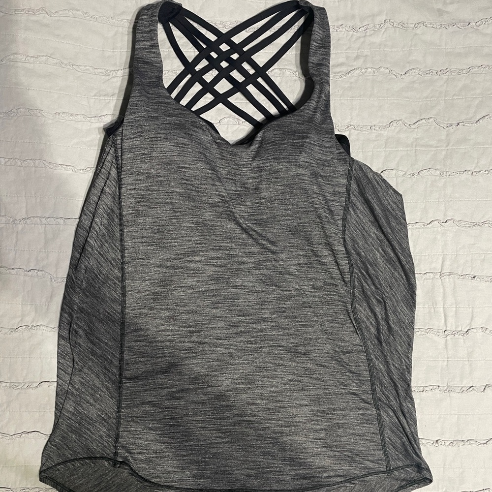 Lululemon Free to be Wild Tank Top Strappy Back. Built in Bra.